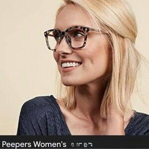 Peepers PeeperSpecs Tortoise Center Stage Blue Light Reading Glasses Strength 2X